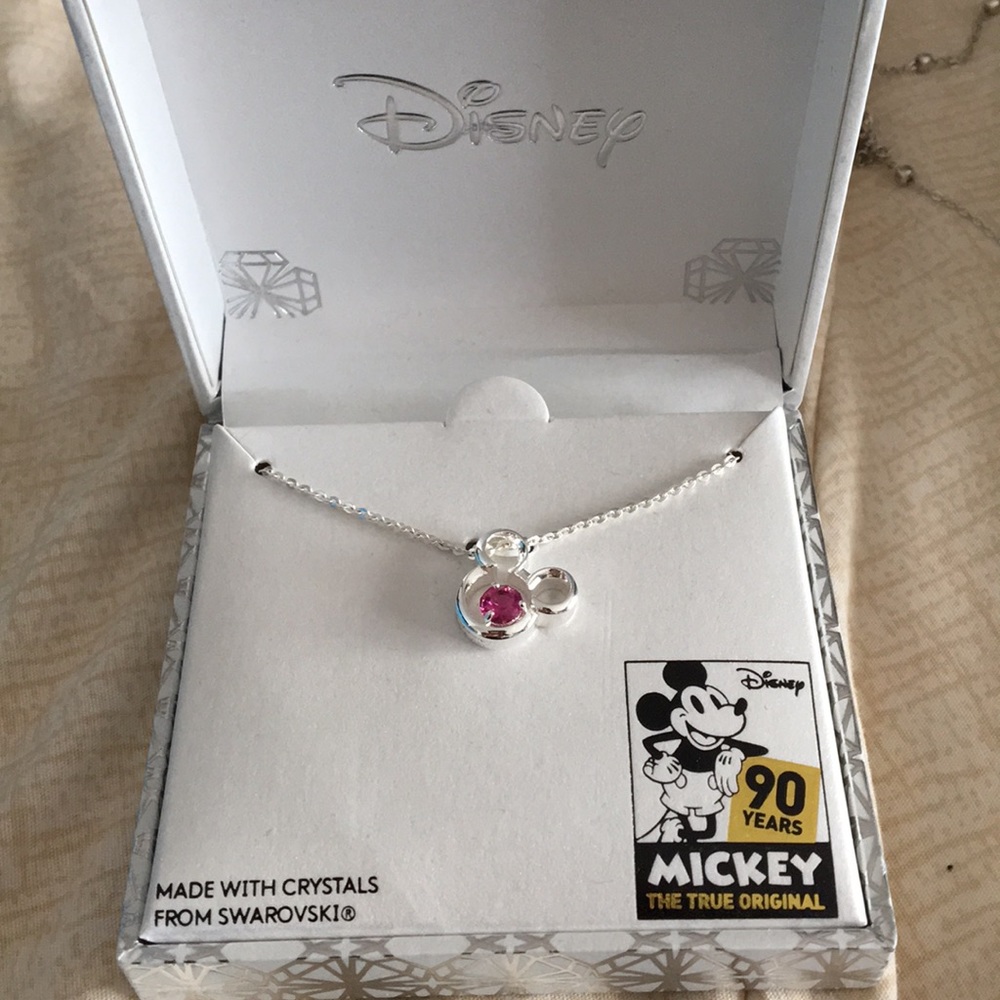 NIB Disney 90 Anniversary Mickey Swarovski Pendant